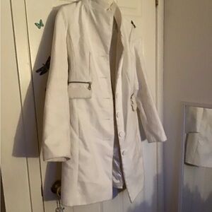 White vintage winter coat